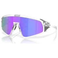 OAKLEY LATCH PANEL MATTE CLEAR SUNGLASSES WITH PRIZM VIOLET LENS OO9404-0235