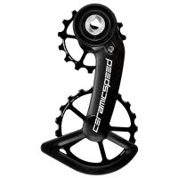 CERAMICSPEED OSPW GEAR CAGE WITH CARBON PULLEYS 12V BLACK RED/FORCE AXS