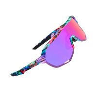 OCCHIALI 100% S2 PETER SAGAN SOFT TACT DYE CON LENTE VIOLA MULTILAYER MIRROR