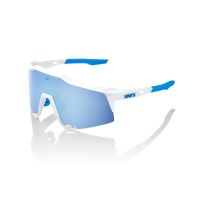 OCCHIALI 100% SPEEDCRAFT SE MOVIESTAR TEAM BIANCO CON LENTE HIPER BLUE