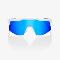 OCCHIALI 100% SPEEDCRAFT MATTE WHITE HIPER BLUE MULTILAYER MIRROR LENS