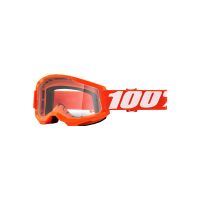 MASCHERA 100% STRATA 2 ORANGE CLEAR LENS