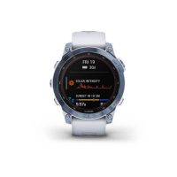 OROLOGIO GARMIN FENIX 7 SAPPHIRE SOLAR EDITION DLC BLU CON CINTURINO BIANCO