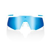 OCCHIALI 100% SPEEDCRAFT SE MOVIESTAR TEAM BIANCO CON LENTE HIPER BLUE
