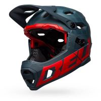 CASCO BELL SUPER DH MIPS SPHR MIPS MT M PRIME MATTE BLUE/CRIMSON