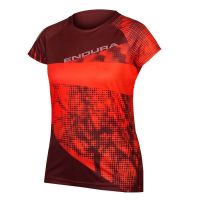 ENDURA WOMAN SINGLETRACK DOTS T LTD M RED JERSEY