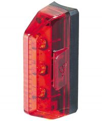 TOPEAK RED LED REAR LIGHT REDLITE AERO WITH 3 LEDs AND BATTERIES