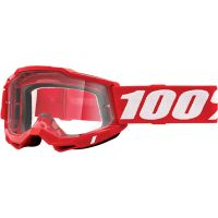MASCHERA 100% ACCURI 2 RED CLEAR LENS