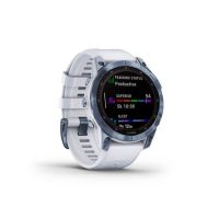 OROLOGIO GARMIN FENIX 7 SAPPHIRE SOLAR EDITION DLC BLU CON CINTURINO BIANCO