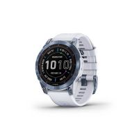 OROLOGIO GARMIN FENIX 7 SAPPHIRE SOLAR EDITION DLC BLU CON CINTURINO BIANCO