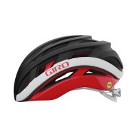 CASCO GIRO HELIOS SPHERICAL M MATTE BLACK/RED