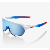 OCCHIALI 100% S2 TOTAL ENERGIES TEAM BIANCO LENTE BLUE METALLIC