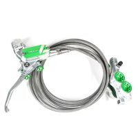 HOPE REAR BRAKE TECH4 E4 BRAIDED SILVER LIMITED EDITION