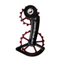 CERAMICSPEED OSPW DERAILLEUR CAGE WITH CARBON PULLEYS 12-SPEED RED/FORCE AXS
