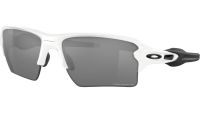 OAKLEY FLAK 2.0 XL PRIZM BLACK POLARIZED POLISHED WHITE OO9188-8159 SUNGLASSES