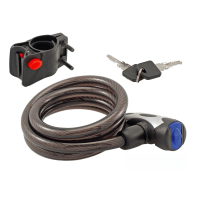 LUCCHETTO WAG CAVO A SPIRALE SPIRAL CABLE 12 - 1200MM BLACK