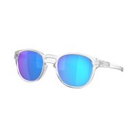 OAKLEY LATCH MATTE TRANSPARENT PRIZM SAPPHIRE POLARIZED SUNGLASSES OO9265-6553