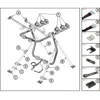 COMPLETE SPARE PARTS KIT FOR VERONA BIKE RACK - PERUZZO