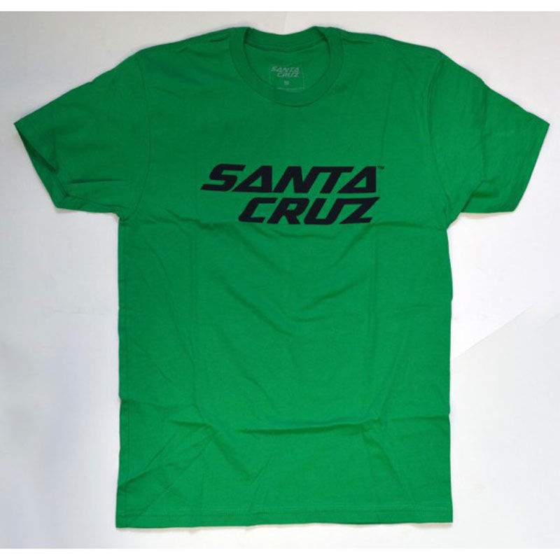 T-shirt SANTACRUZ Strip Logo Green/Black