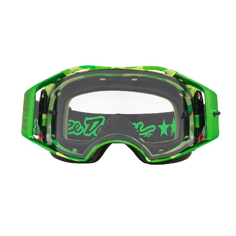 MASCHERA OAKLEY AIRBRAKE TROY LEE DESIGNS DAZZLE GREEN W/PRIZM MX LOW LIGHT