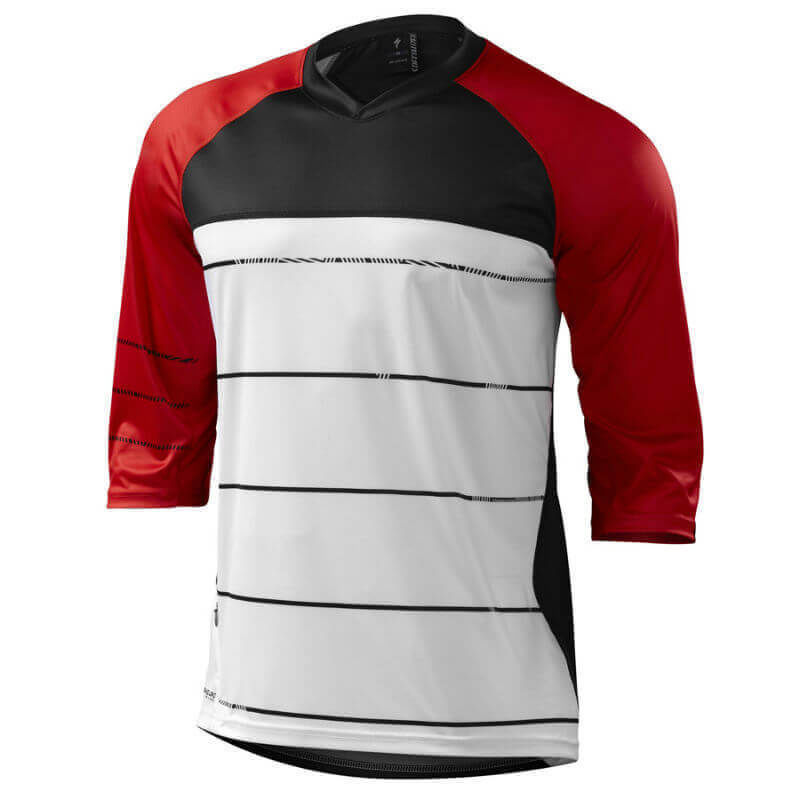 MAGLIA ENDURO 3/4 COMP ROSSO BIANCO L