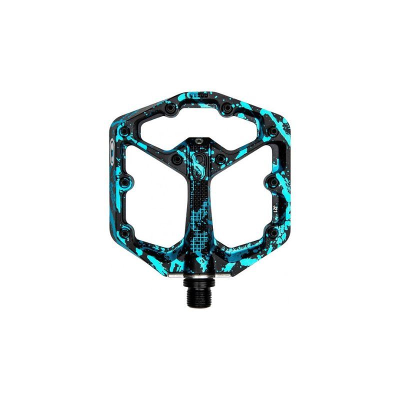 PEDALI CRANK BROTHERS STAMP 7 SPLATTER SMALL PAINT BLU 16707