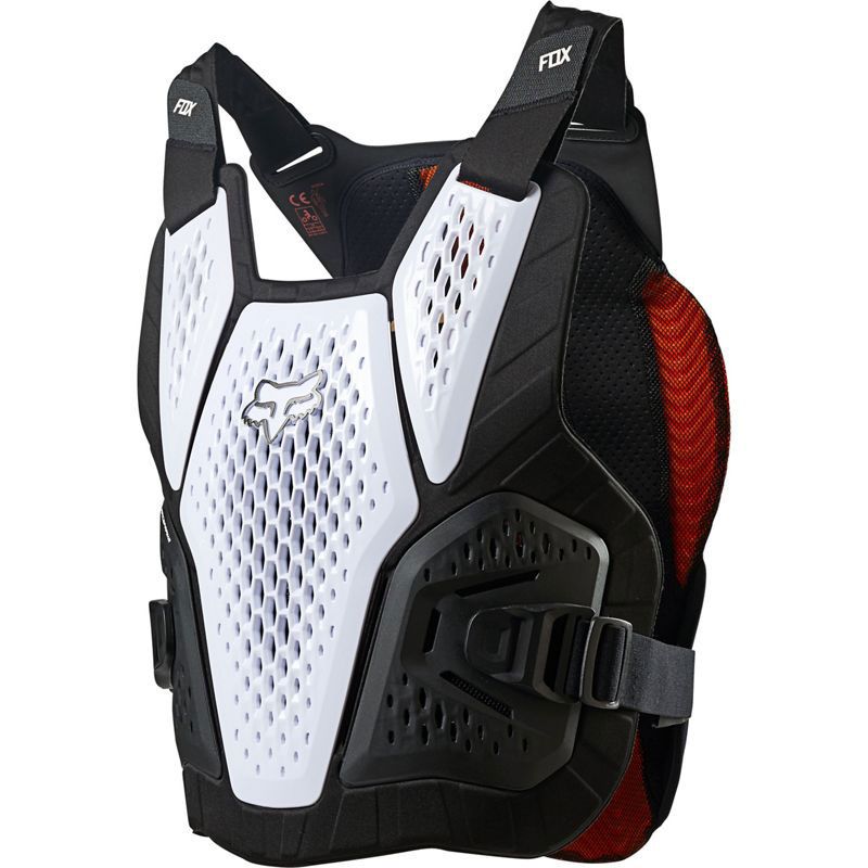 PETTORINA FOX RACEFRAME IMPACT SB D3O L/XL WHITE 26562-008-L/XL