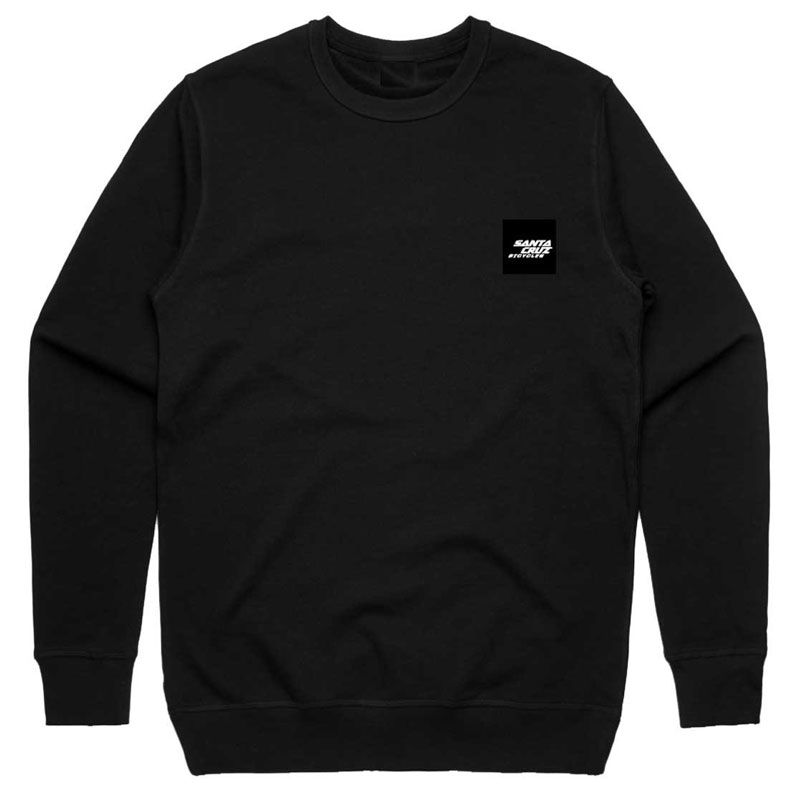 FELPA SANTA CRUZ PATCH CREW L BLACK
