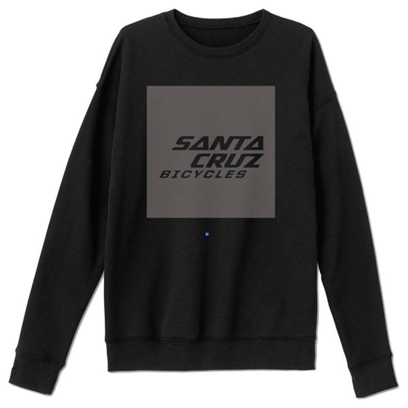 FELPA SANTA CRUZ SQUARED CREW L BLACK