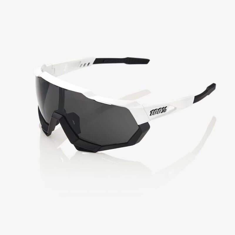 OCCHIALI 100% SPEEDTRAP MATTE WHITE BLK SMOKE