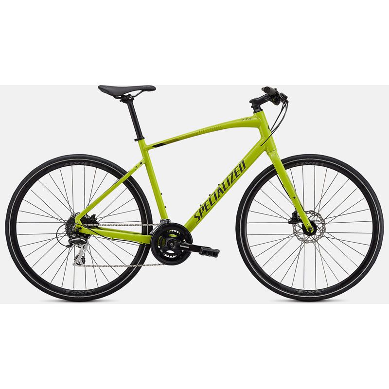 BICI SPECIALIZED SIRRUS 2.0 S GLOSS HYPER GREEN/BLACK/REFLECTIVE 90920-8002