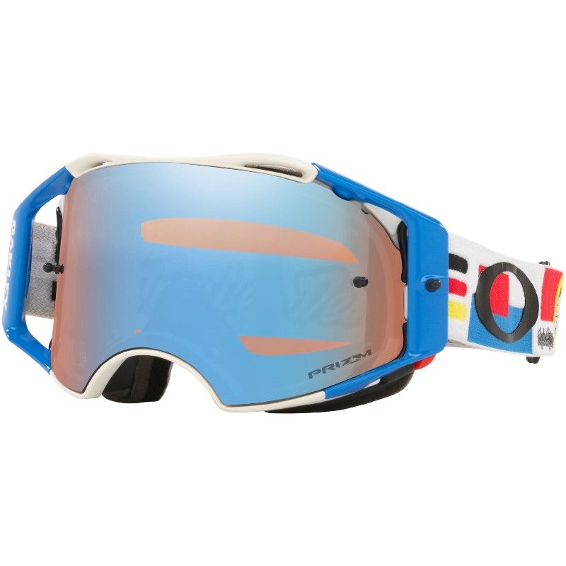 MASCHERA OAKLEY AIRBRAKE DROP IN TROY LEE DESIGNS W/PRIZM MX SAPPHIRE OO7107-15