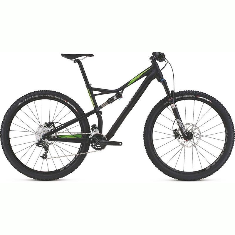 SPECIALIZED BICICLETTA MTB CAMBER FSR COMP M5 29 NERO/VERDE 2016