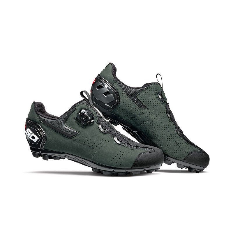 SCARPE SIDI MTB GRAVEL 46 BLACK DARK GREEN CGRAVEL-46-NV