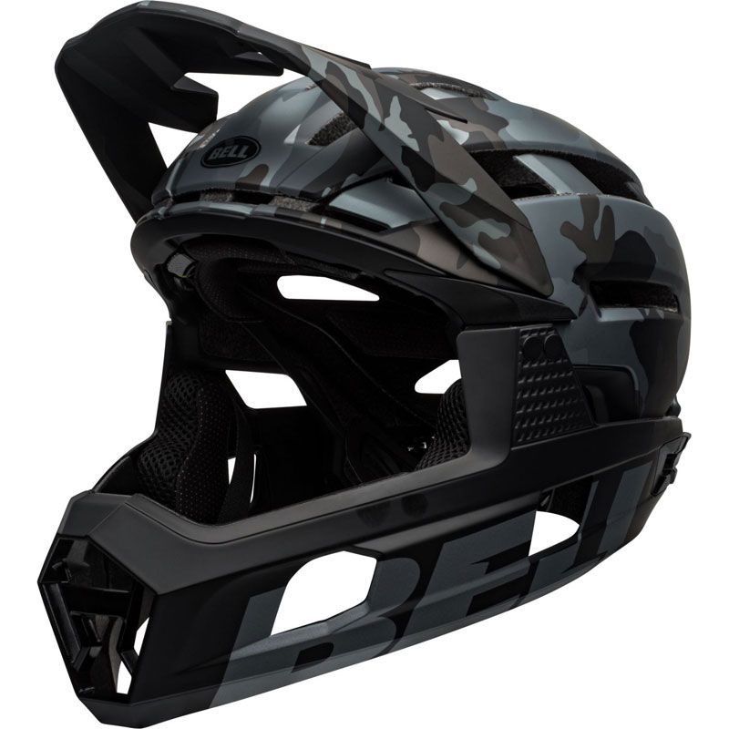 CASCO INTEGRALE BELL SUPER AIR R SPHR L MATTE GLOSS/BLACK CAMO BEC254