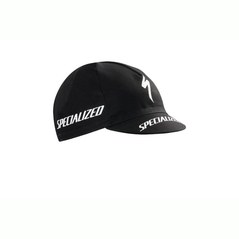 CAPPELLINO CICLISTA SPECIALIZED NERO CON LOGO BIANCO