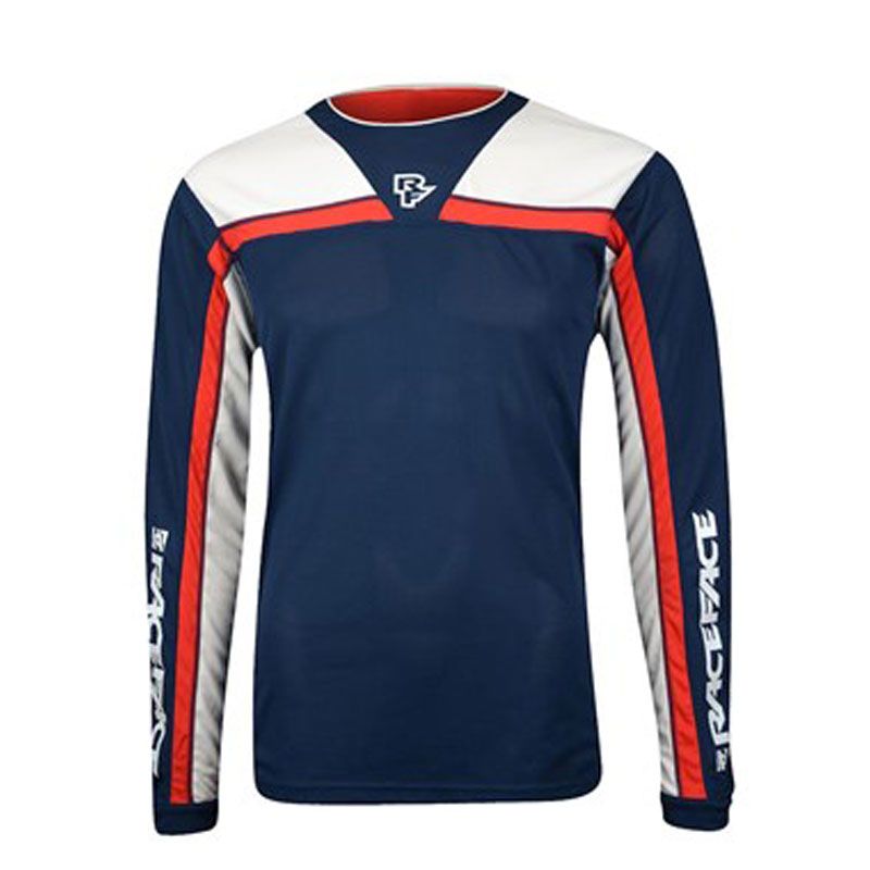 RACE FACE LS STAGE JERSEY NAVY FLAME