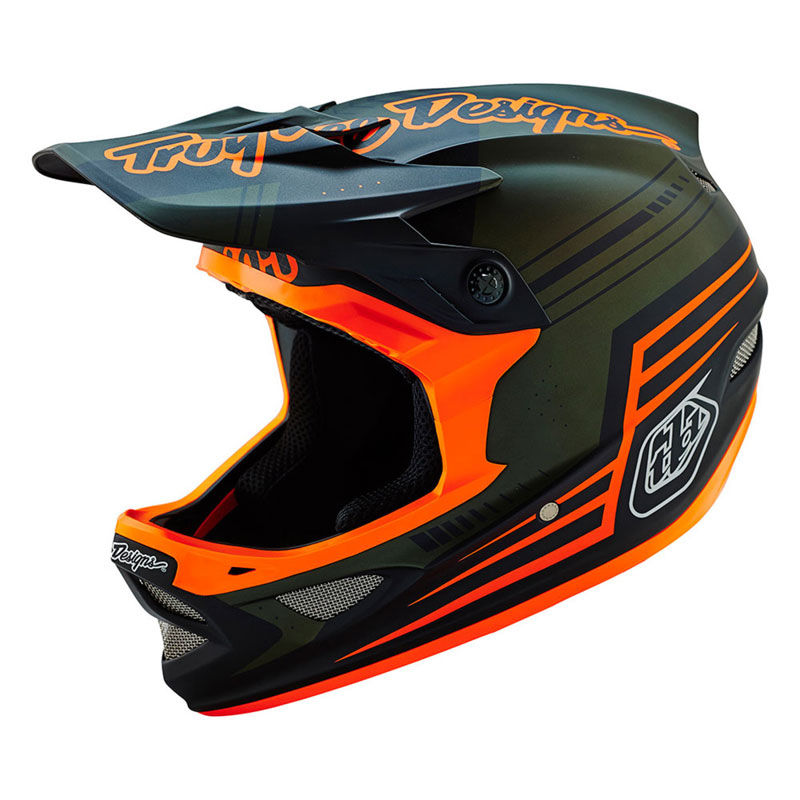 Casco TLD D3 Comp Berzerk VERDE/ARANCIO