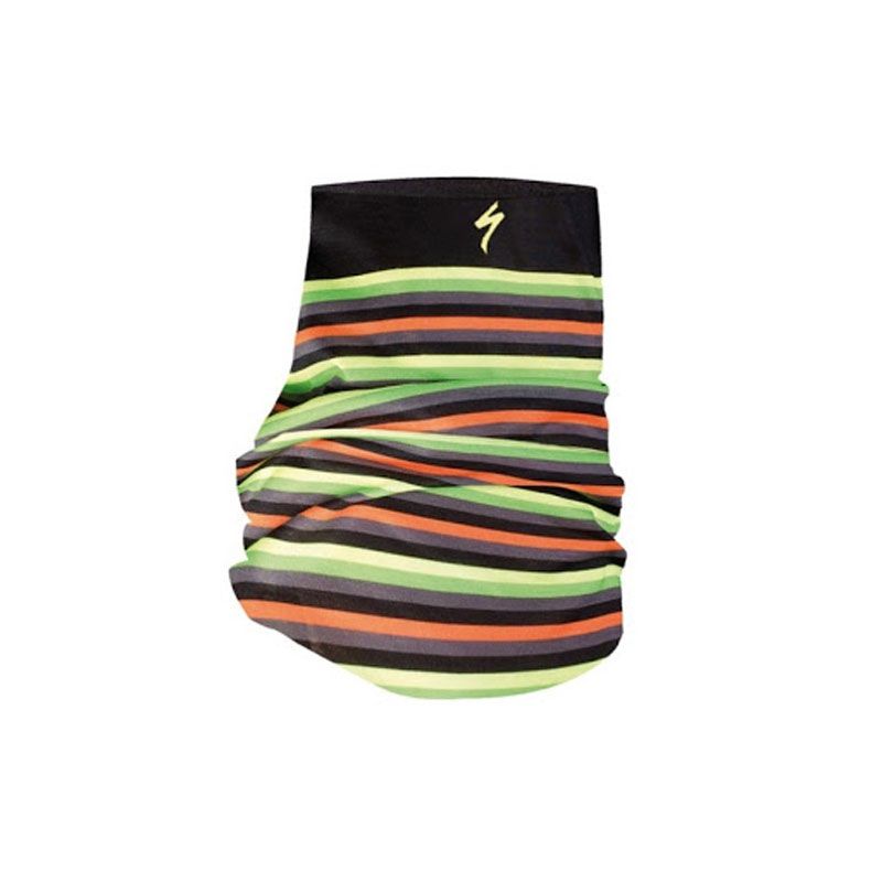 SCALDACOLLO TUBOLARE SPECIALIZED A RIGHE NERO/GIALLO FLUO/VERDE