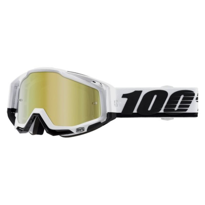 MASCHERA 100% RACECRAFT STUU-MIRROR GOLD