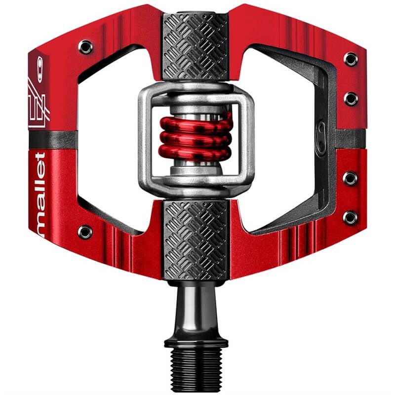 CRANK BROTHERS PEDAL PAIR MALLET E LS RED