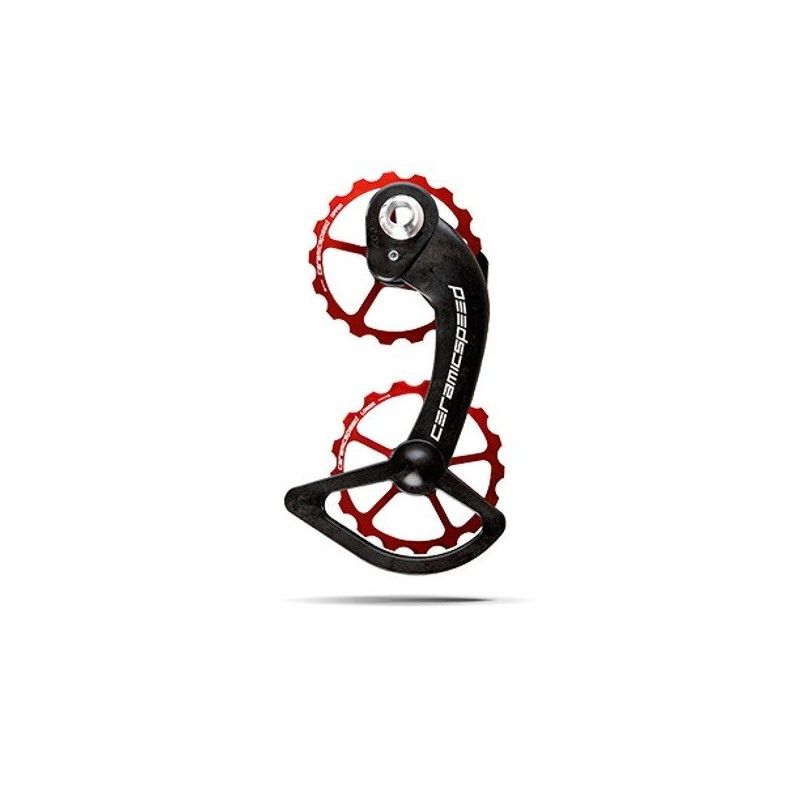 GABBIA CAMBIO CERAMICSPEED OSPW OVERSIZE SRAM ETAP 11V CON PULEGGE IN CARBONIO