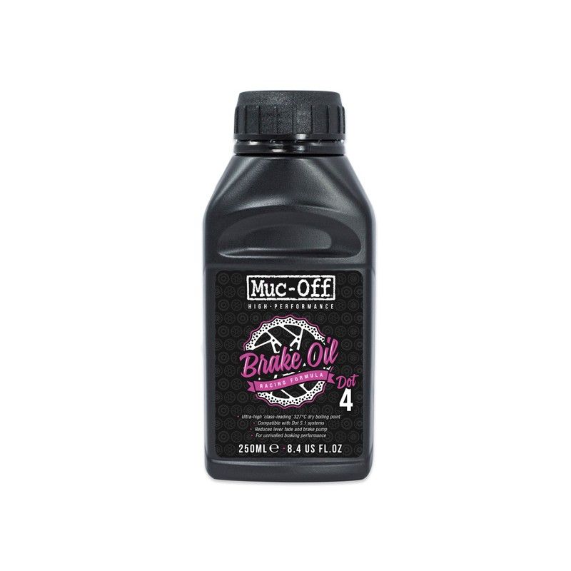 OLIO FRENI IDRAULICI MUC-OFF HIGH PERFORMANCE BRAKE OIL DOT4 250ML