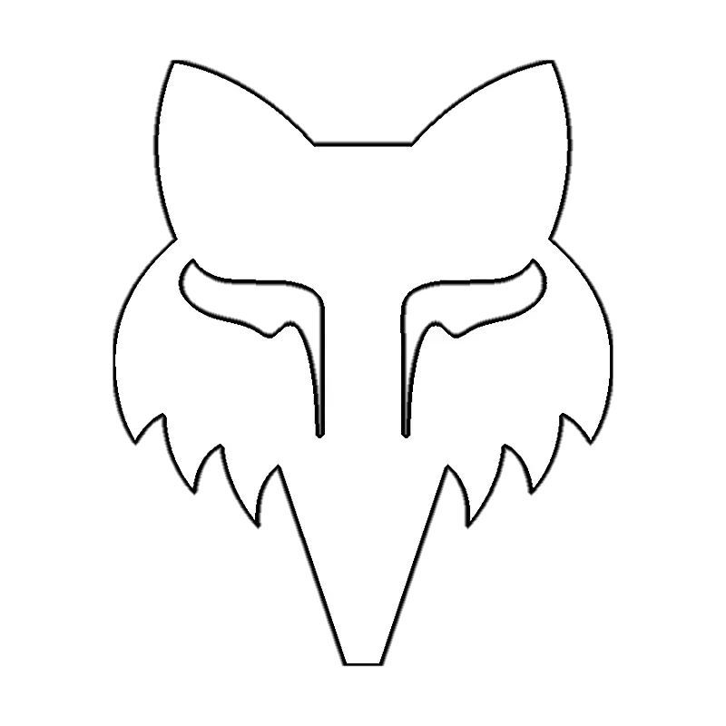 ADESIVO FOX HEAD 4" DIE CUT