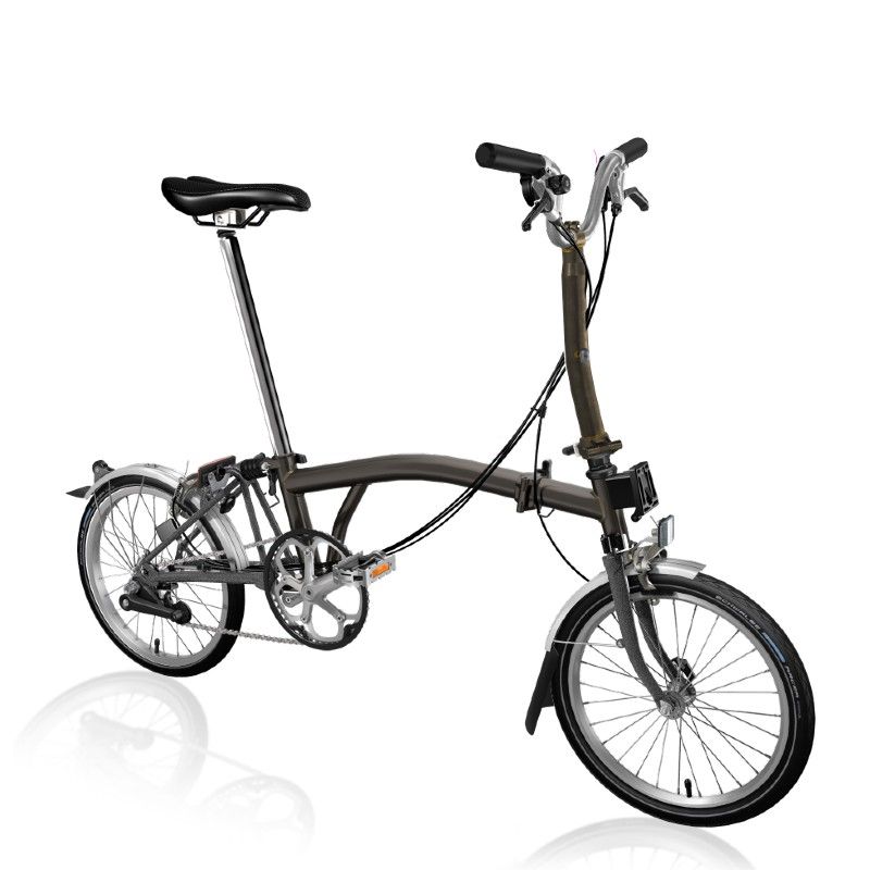 BICI PIEGHEVOLE BROMPTON C-LINE BLACK LACQUER 6 SPEED