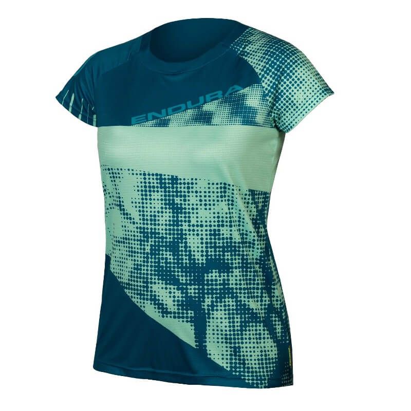 MAGLIA ENDURA DONNA SINGLETRACK DOTS T LTD XS VERDE