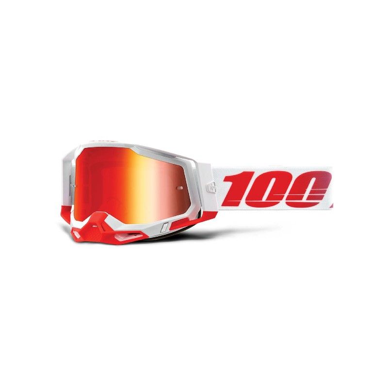 MASCHERA 100% RACECRAFT 2 ST-KITH MIRROR RED LENS