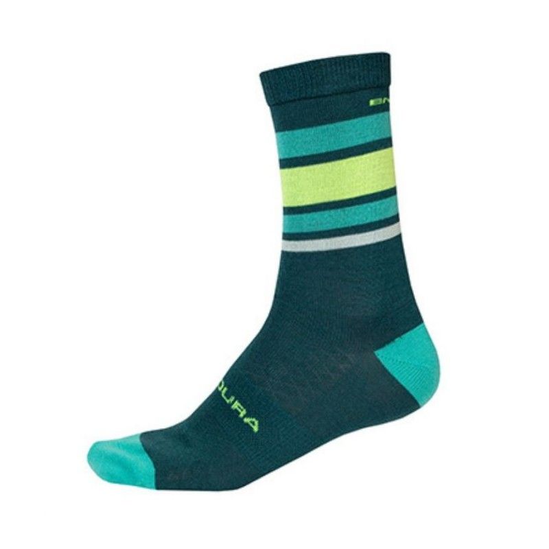 CALZE ENDURA BAABAA MERINO STRIPE ACQUA