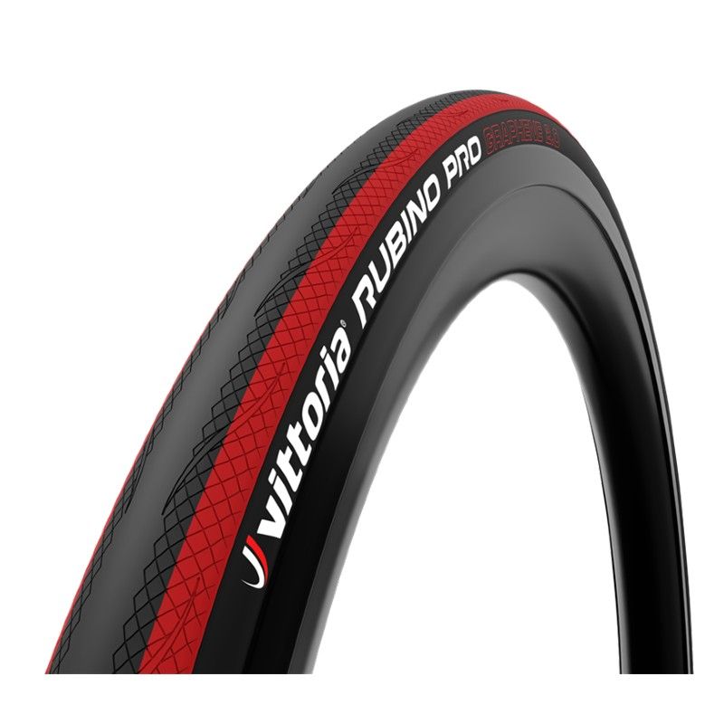 COPERTONE VITTORIA RUBINO PRO IV 700X25C 25-622 FOLD BLACK RED/BLACK GRAFENE 2.0