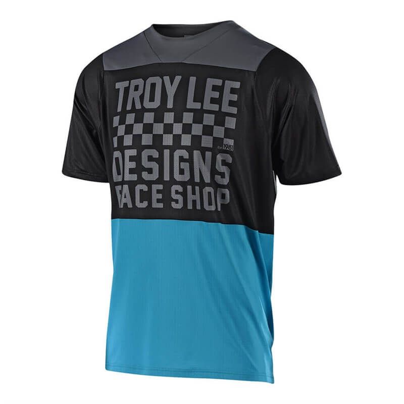 maglia TLD Air Skyline Checker azzurro
